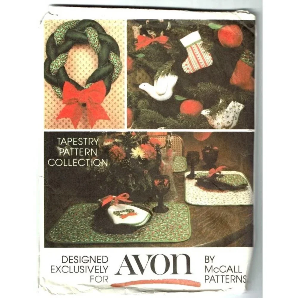 McCall's‎ Sewing Pattern for Avon Holiday Crafts Christmas